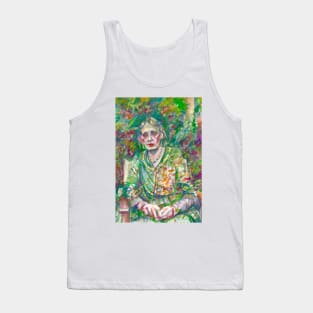 VIRGINIA WOOLF in the garden - watercolor portrait Tank Top